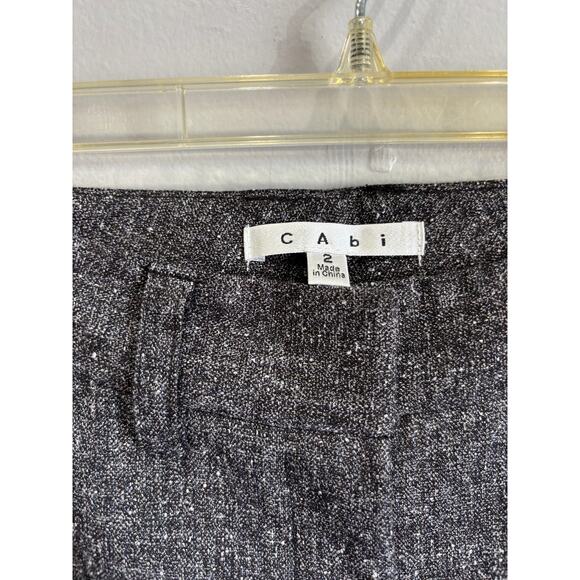 Cabi wide leg pants trousers womens sz 2 gray career work classic style #230 - Picture 2 of 4